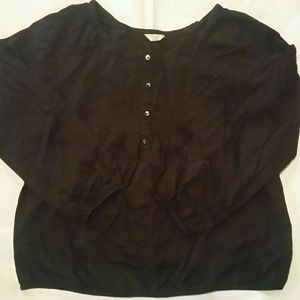 Long sleeve cotton blouse